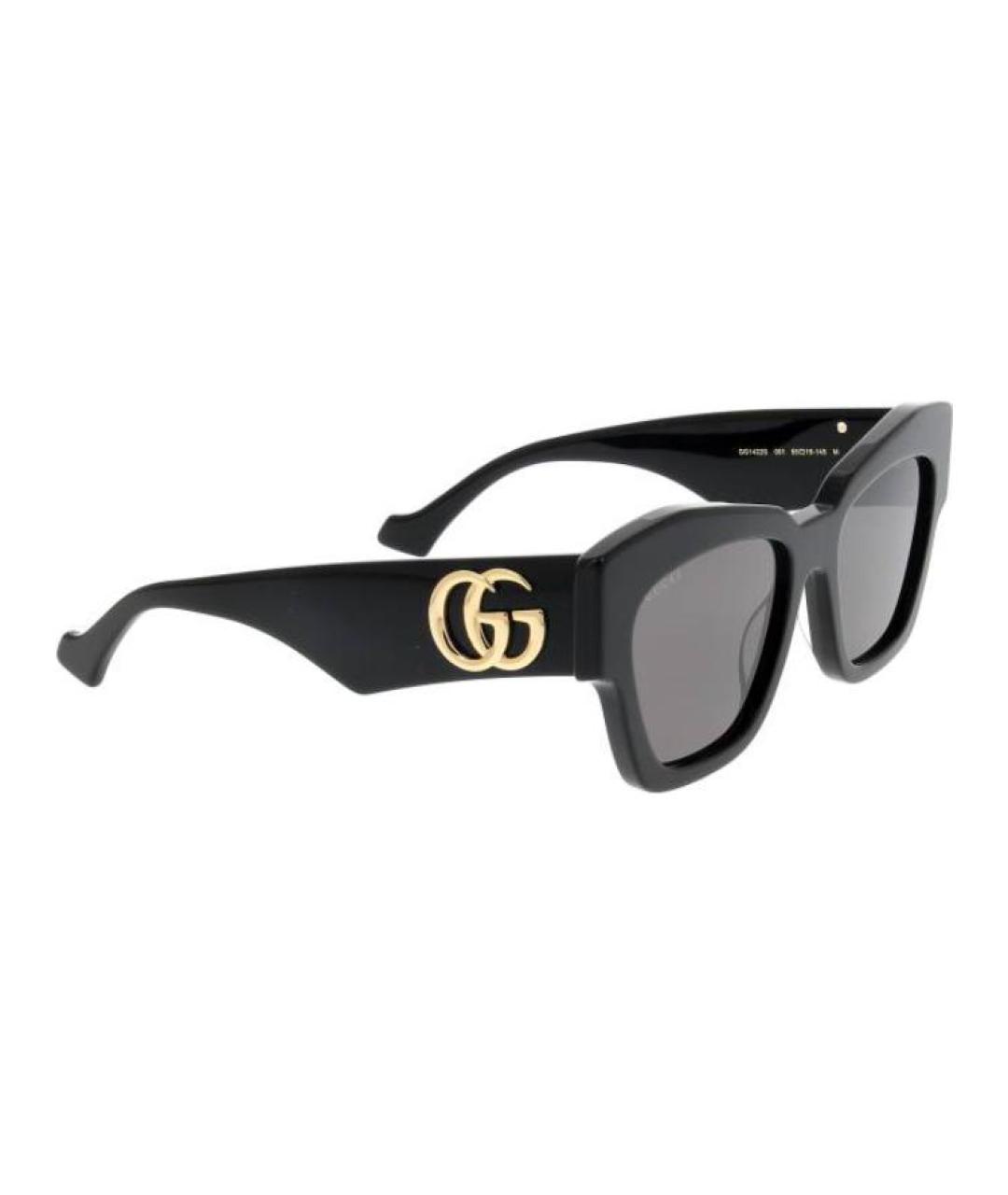 GUCCI Черные пластиковые солнцезащитные очки, фото 3