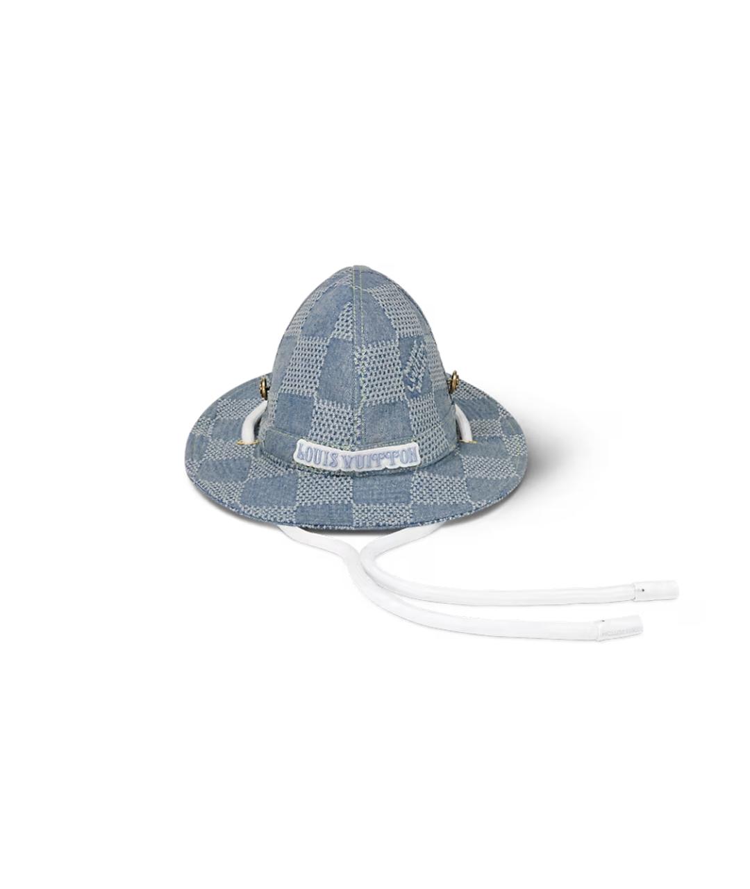 LOUIS VUITTON Голубая шляпа, фото 2