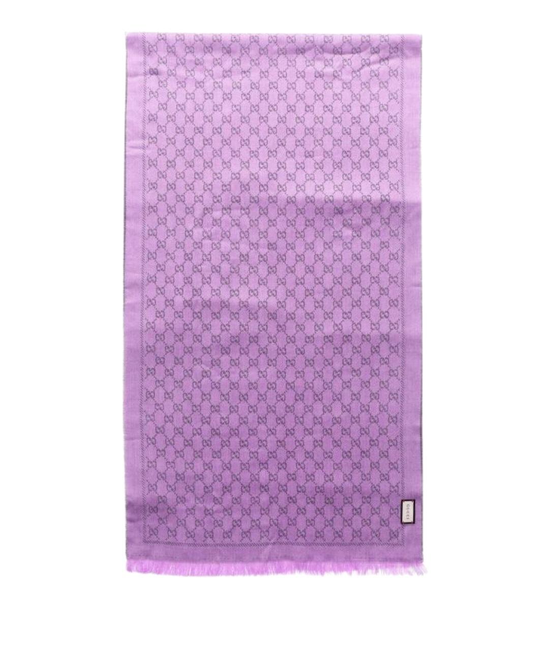 GUCCI Фиолетовый шарф, фото 1