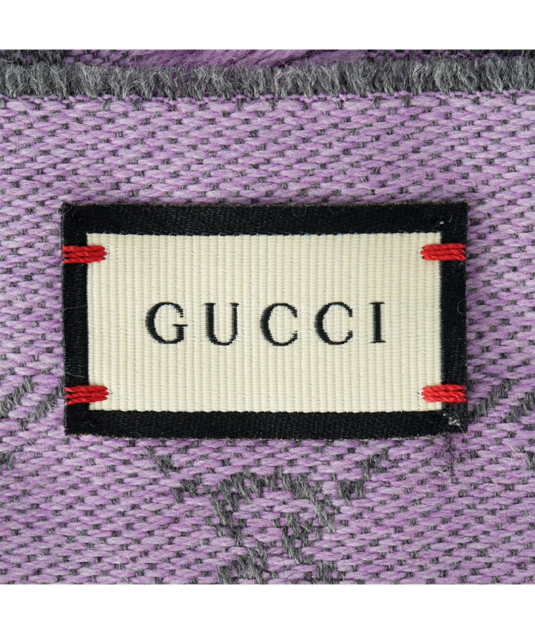 GUCCI Фиолетовый шарф, фото 2