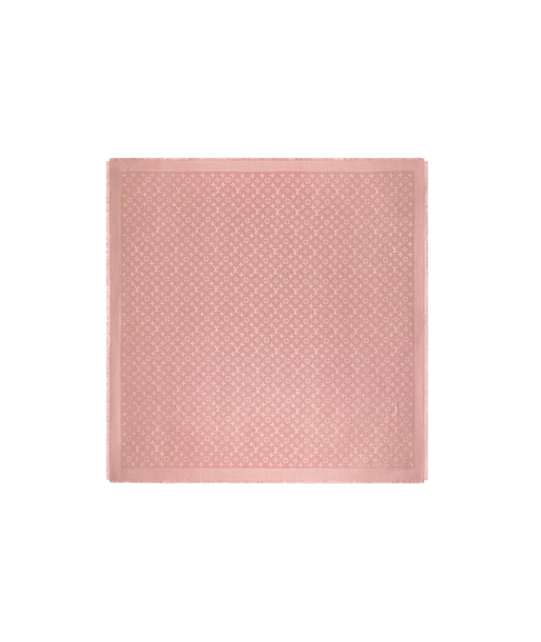LOUIS VUITTON Розовый шарф, фото 4