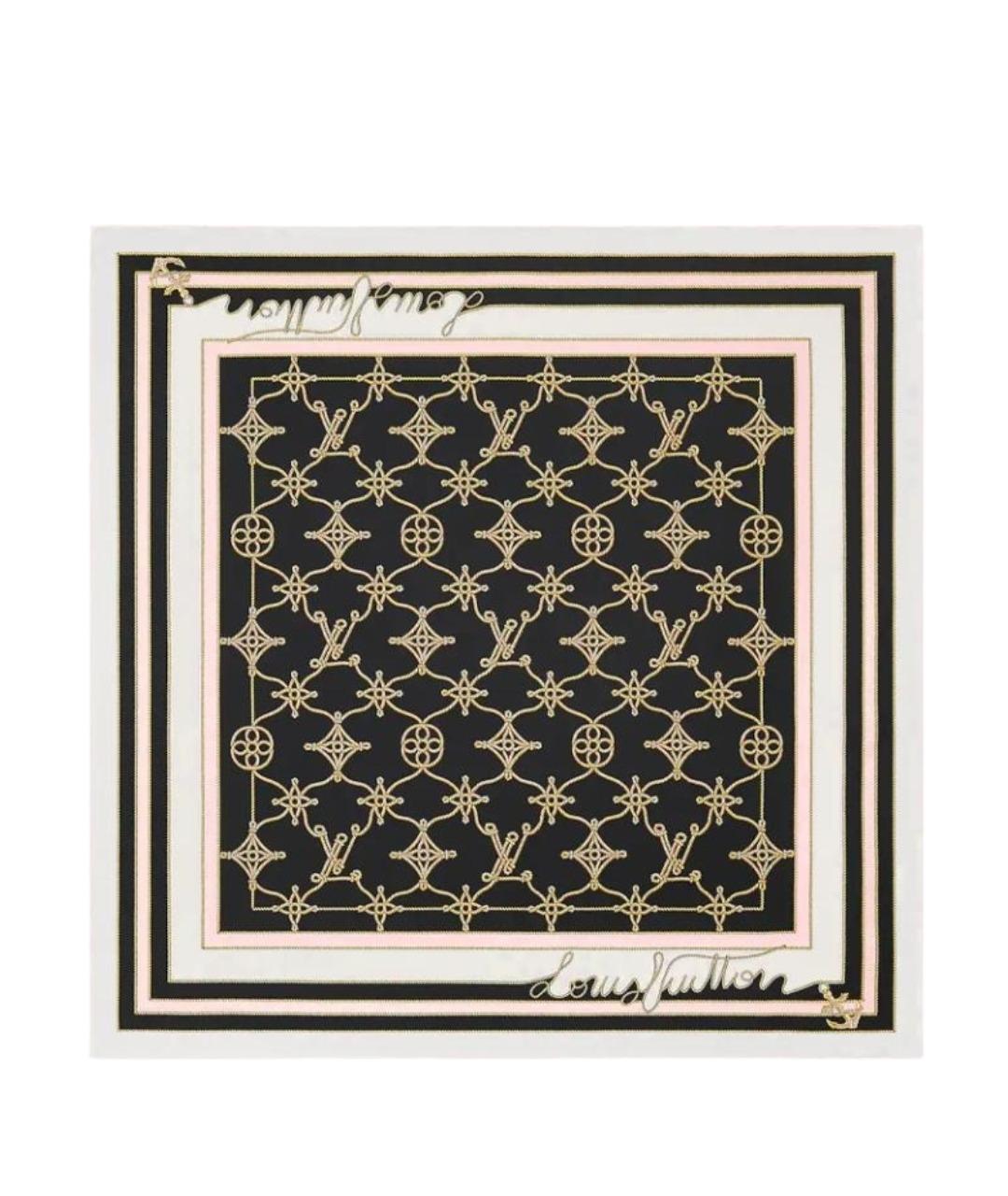 LOUIS VUITTON Черный шарф, фото 1