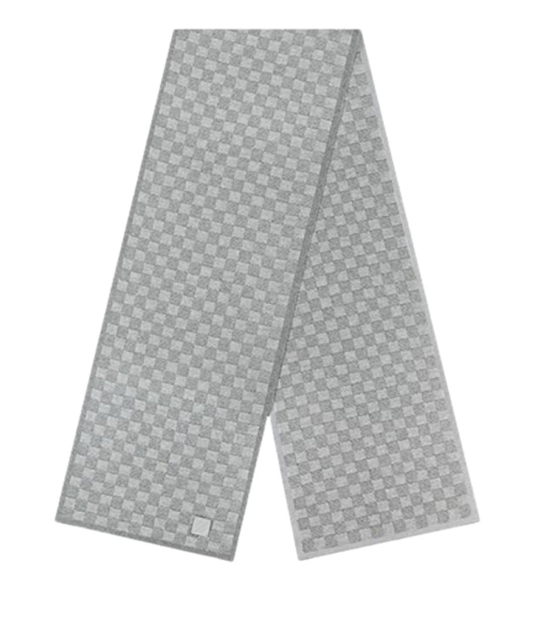LOUIS VUITTON Серый шарф, фото 1
