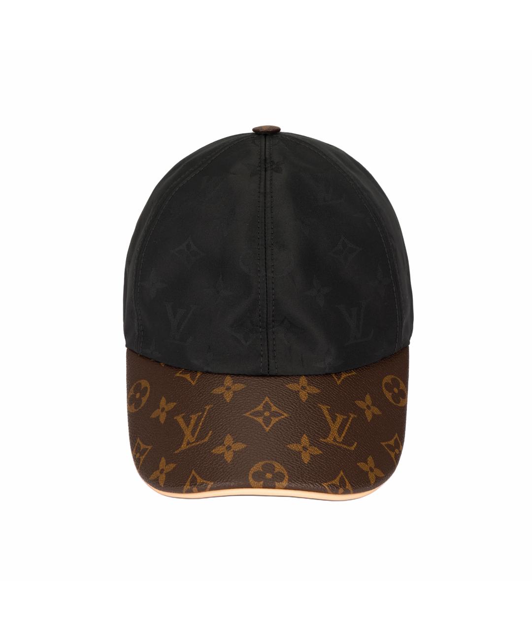 LOUIS VUITTON Коричневая кожаная кепка, фото 2