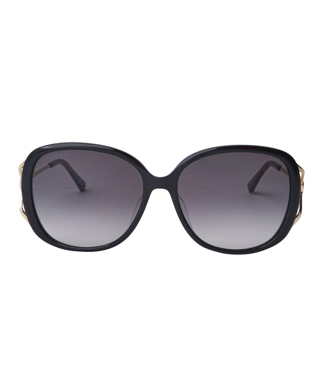 GUCCI Черные пластиковые солнцезащитные очки, фото 2