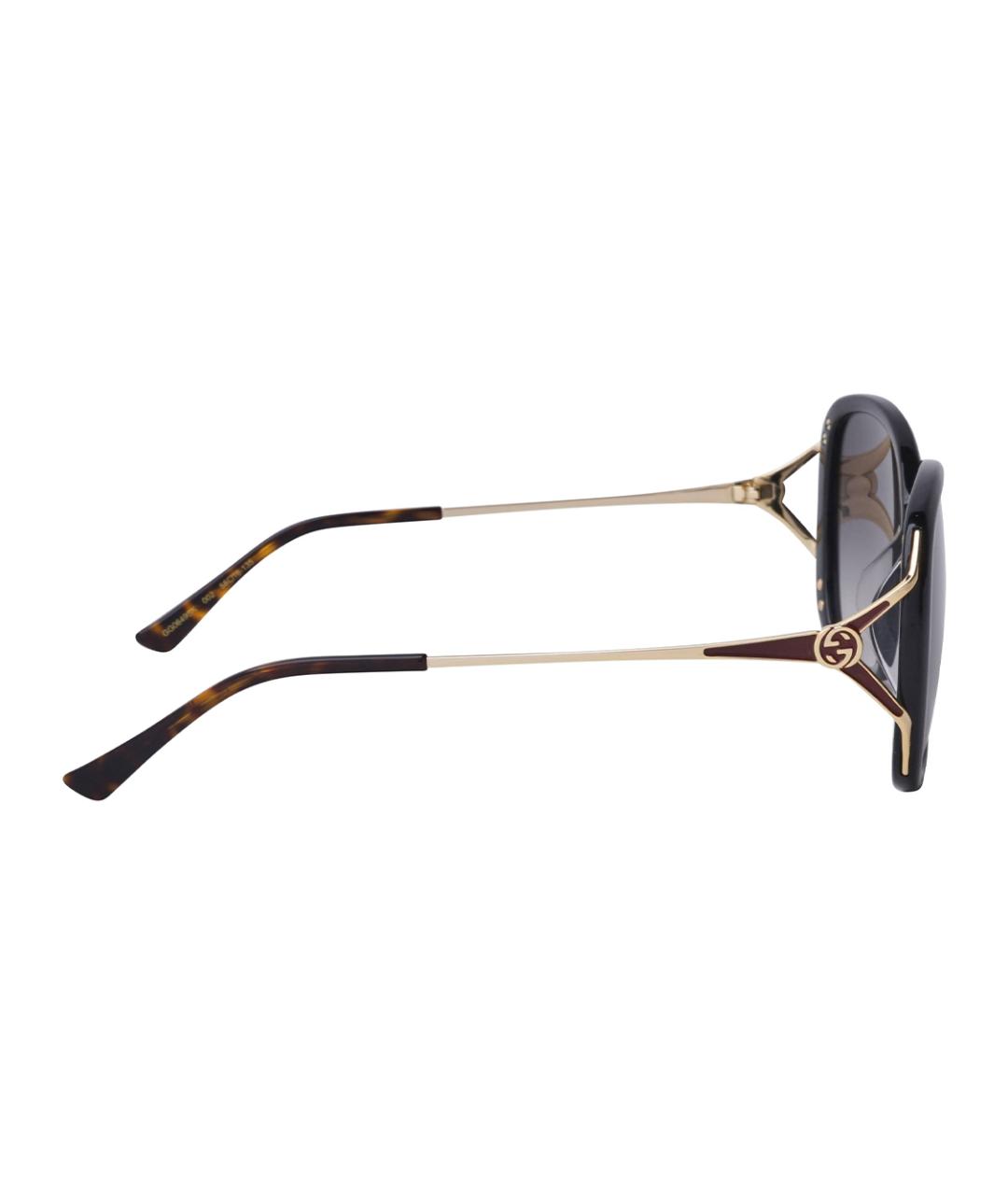 GUCCI Черные пластиковые солнцезащитные очки, фото 3