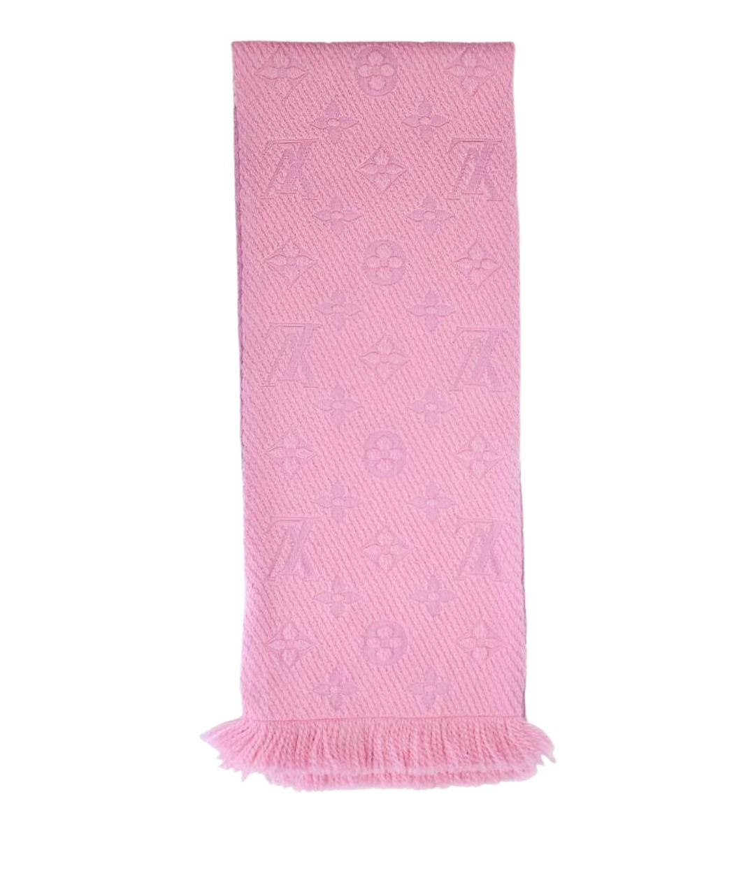 LOUIS VUITTON Розовый шарф, фото 1