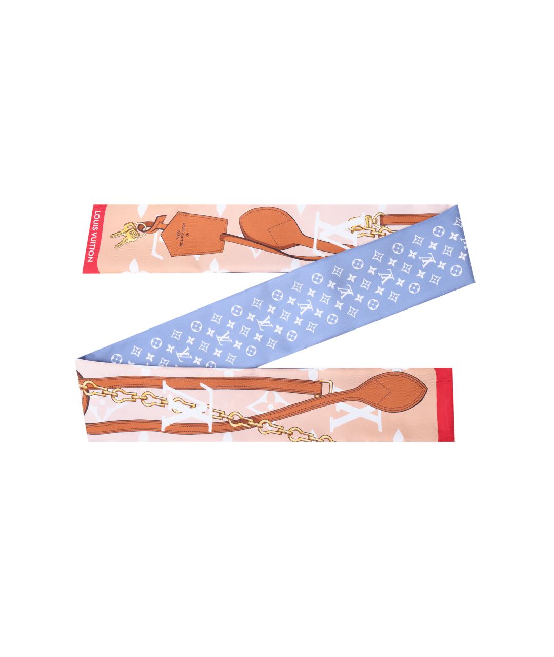 LOUIS VUITTON Мульти шелковый шарф, фото 2