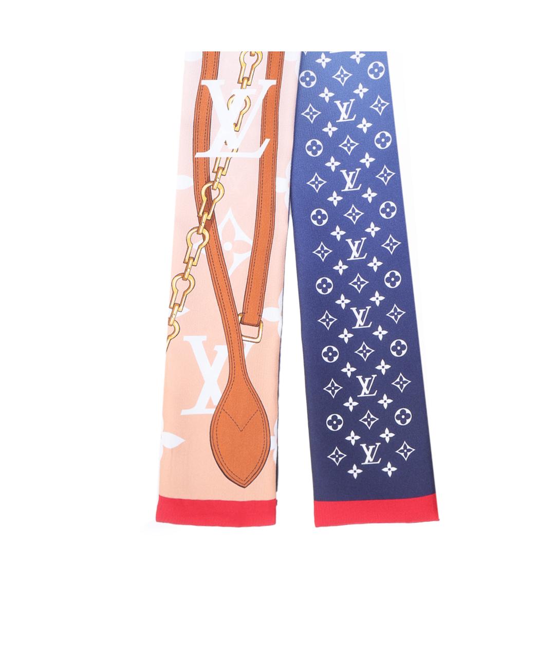LOUIS VUITTON Мульти шелковый шарф, фото 3