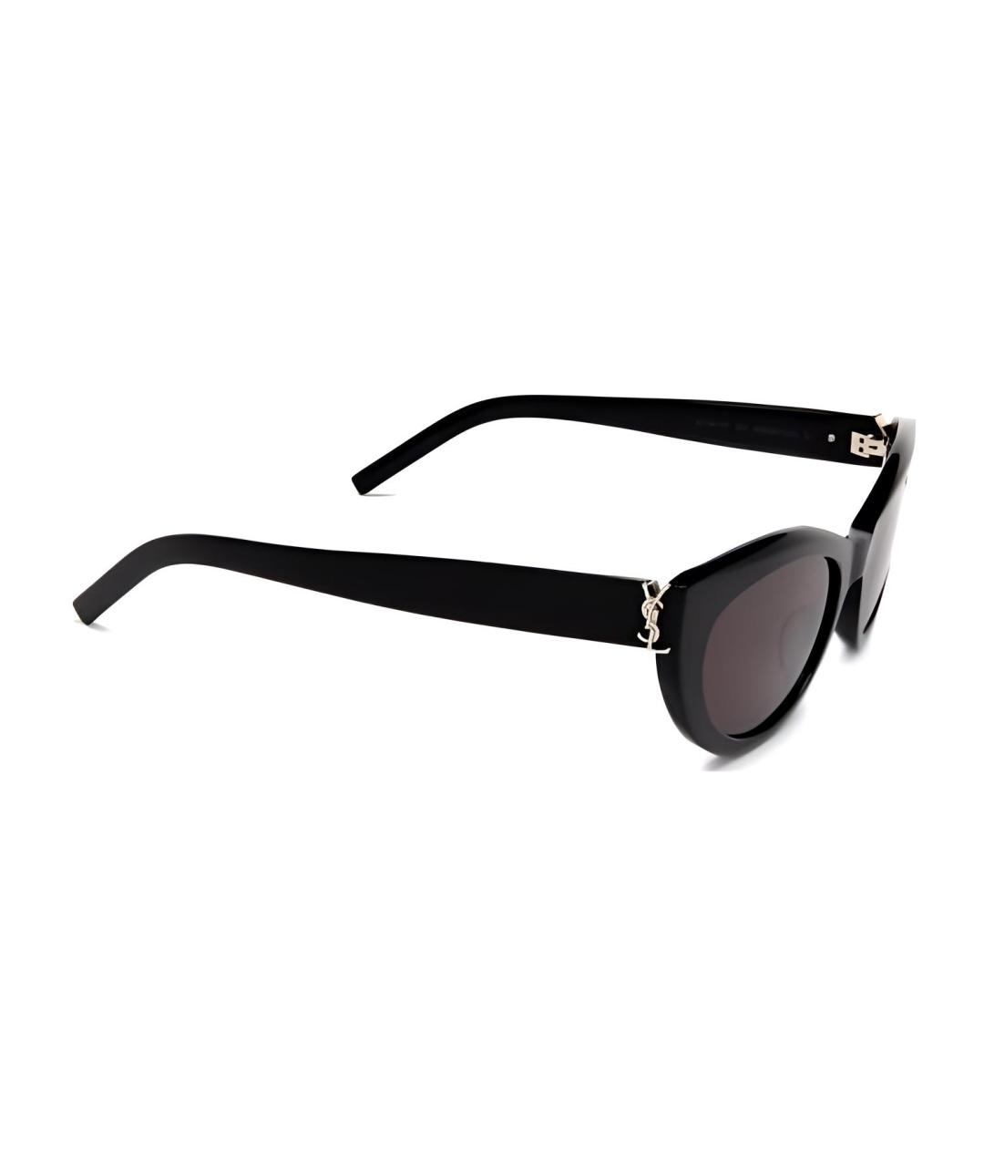 SAINT LAURENT Черные пластиковые солнцезащитные очки, фото 3