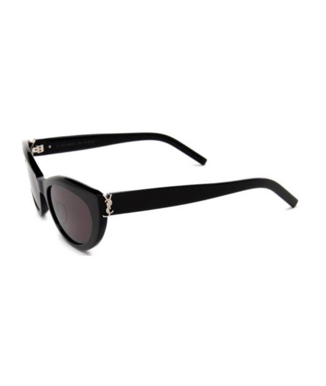 SAINT LAURENT Черные пластиковые солнцезащитные очки, фото 1
