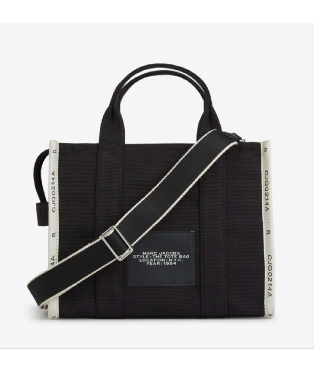 MARC JACOBS Черная хлопковая сумка тоут, фото 2