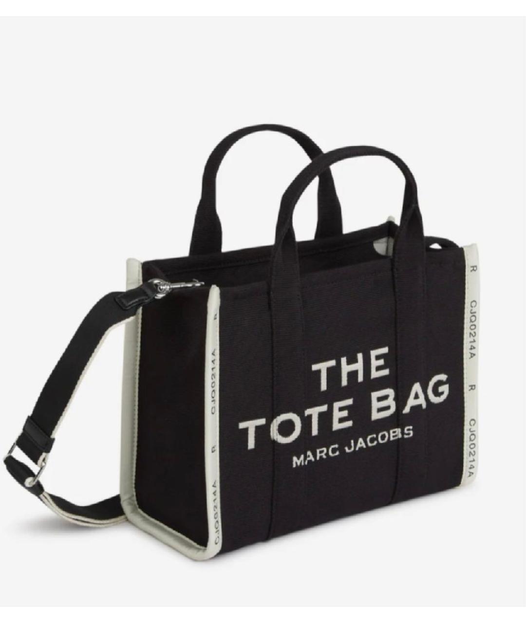 MARC JACOBS Черная хлопковая сумка тоут, фото 3