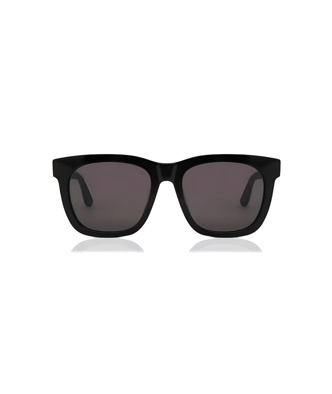 SAINT LAURENT Черные пластиковые солнцезащитные очки, фото 2