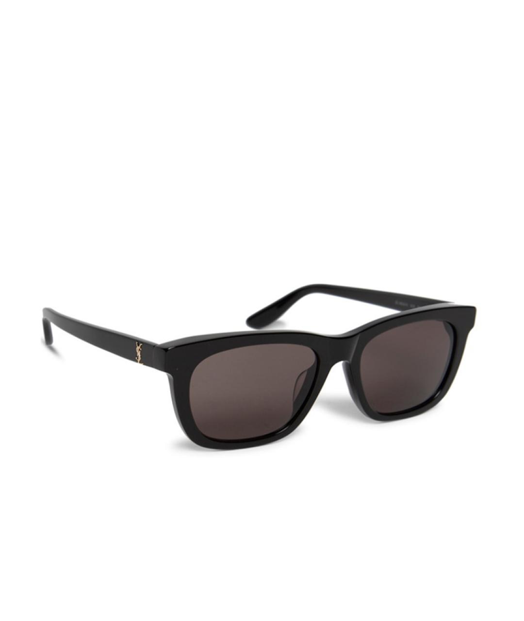 SAINT LAURENT Черные пластиковые солнцезащитные очки, фото 3