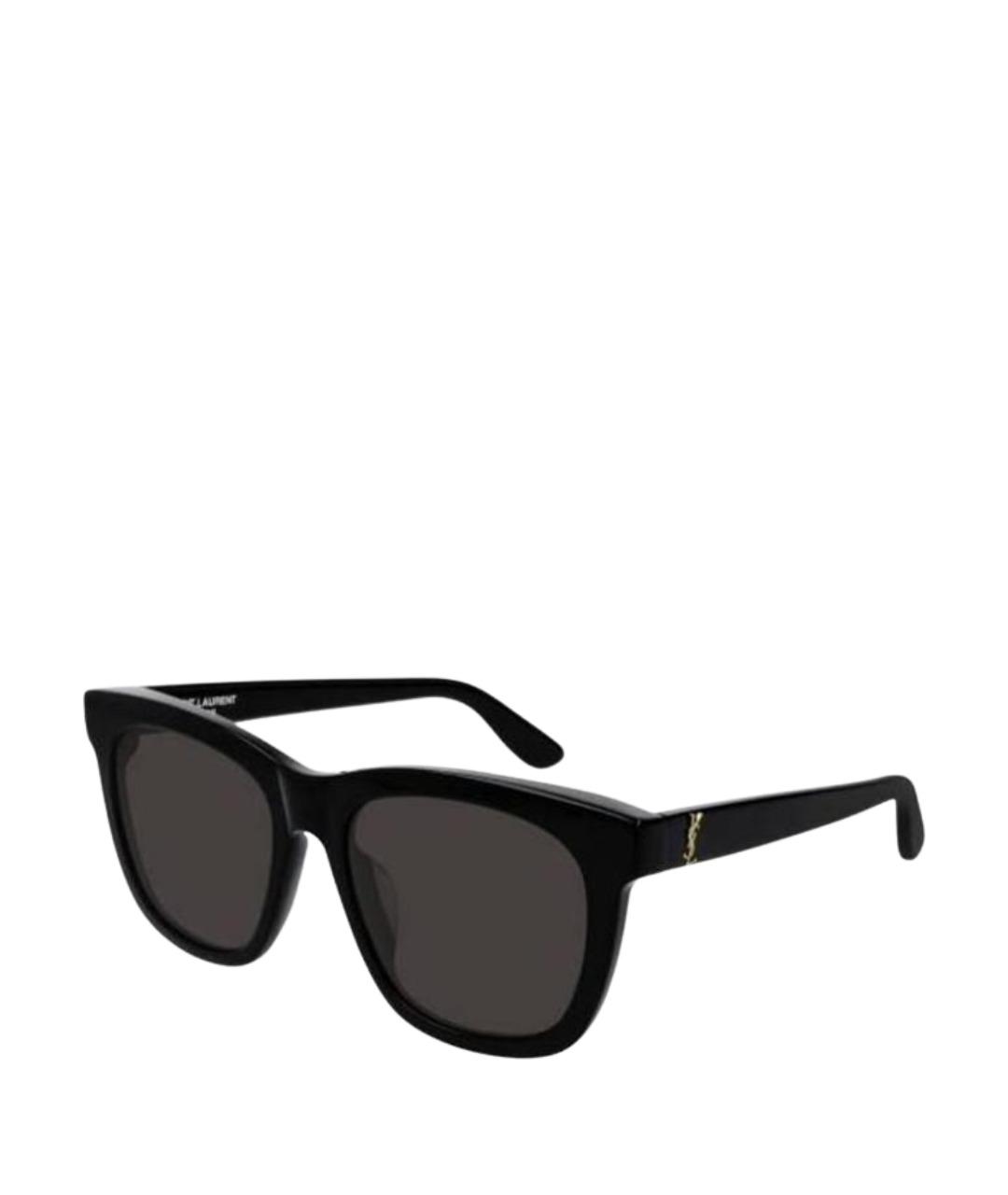SAINT LAURENT Черные пластиковые солнцезащитные очки, фото 1