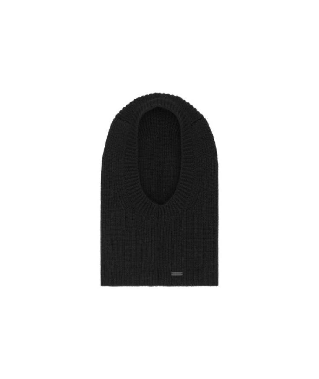 SAINT LAURENT Черная шапка, фото 3