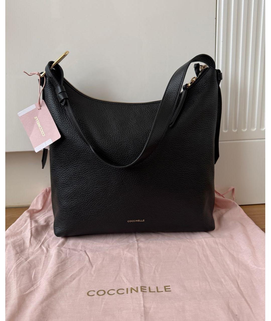 COCCINELLE Черная кожаная сумка через плечо, фото 7