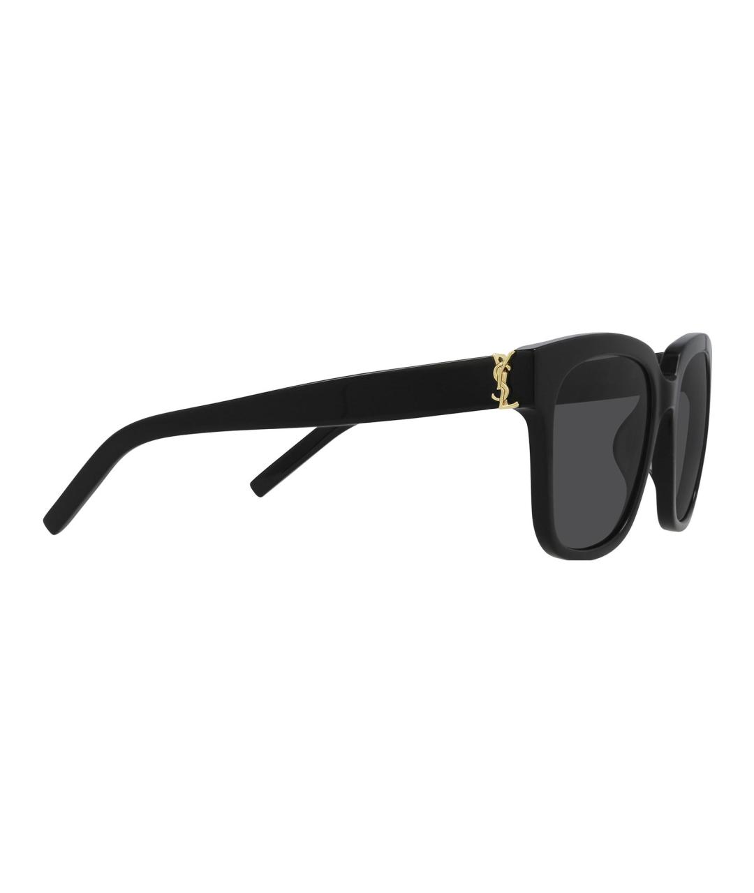 SAINT LAURENT Черные пластиковые солнцезащитные очки, фото 3