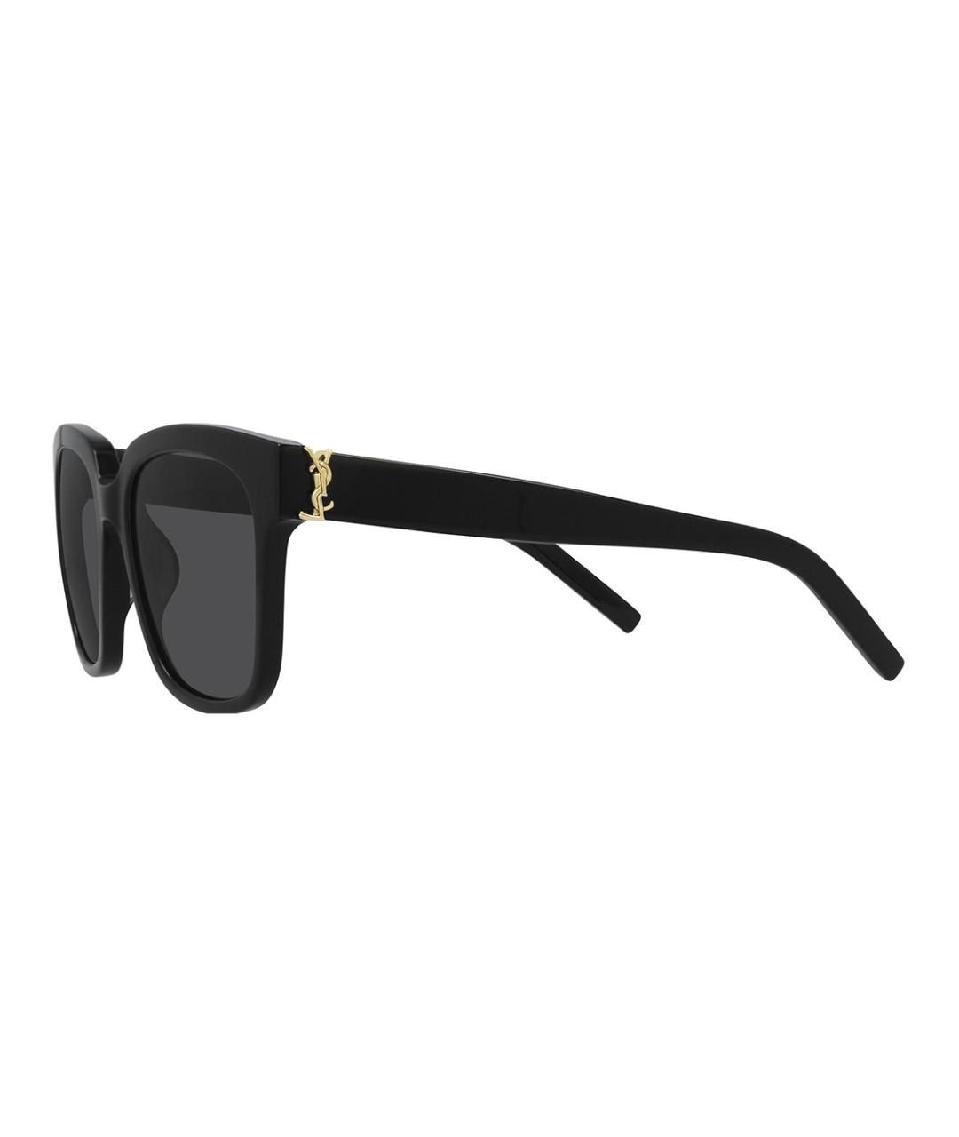 SAINT LAURENT Черные пластиковые солнцезащитные очки, фото 1