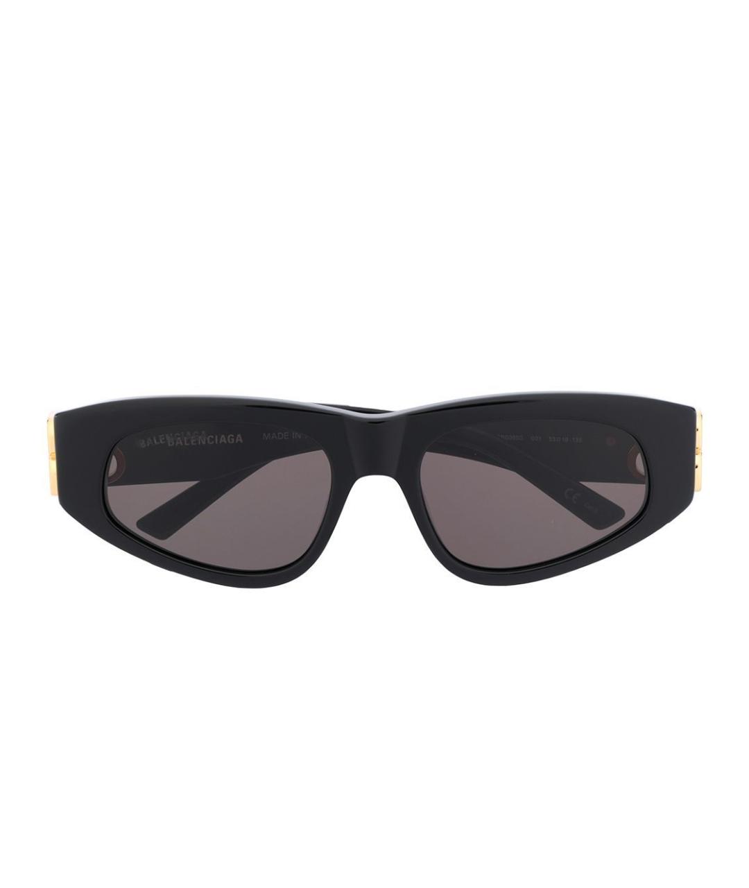 BALENCIAGA Черные пластиковые солнцезащитные очки, фото 2