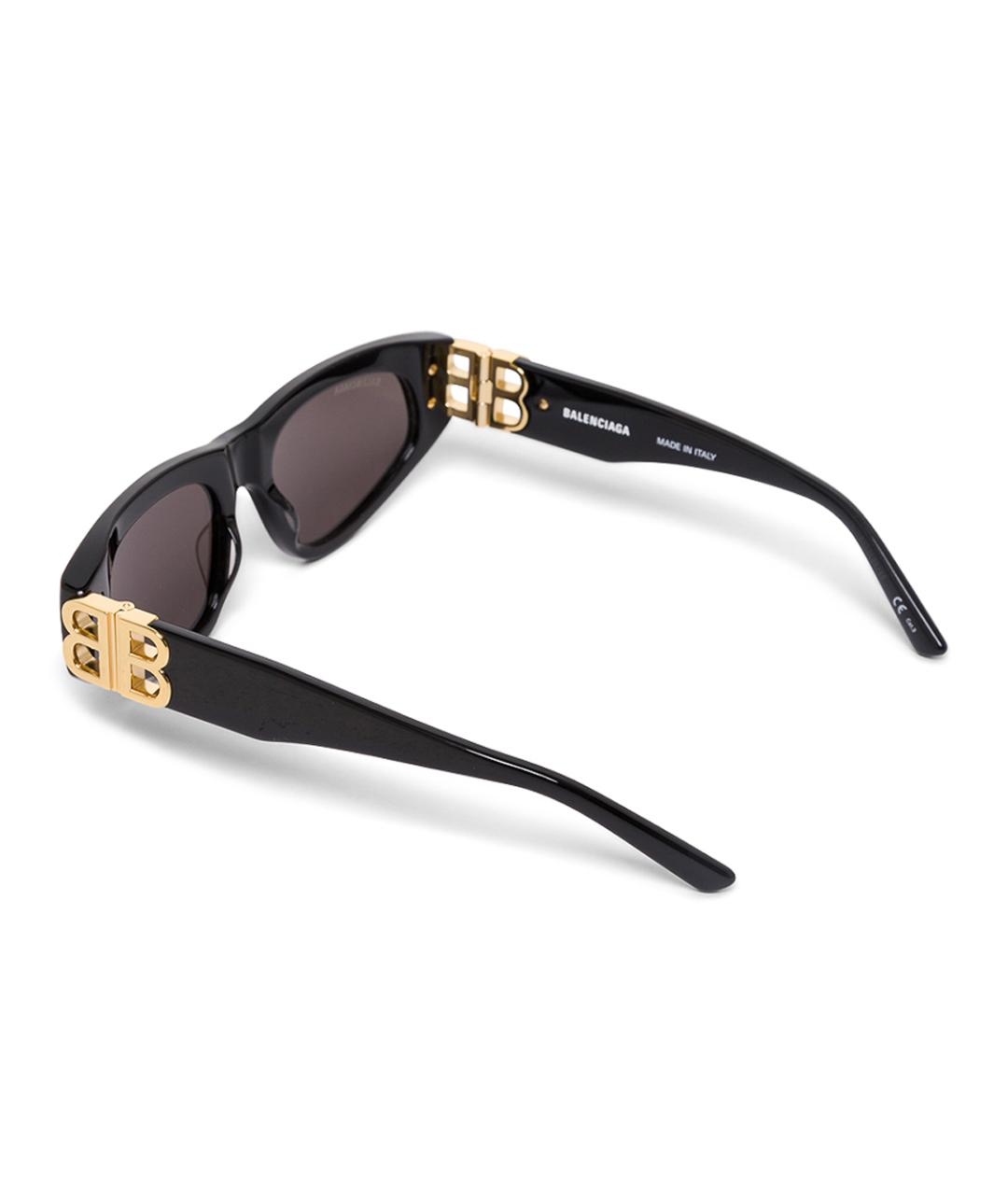 BALENCIAGA Черные пластиковые солнцезащитные очки, фото 3