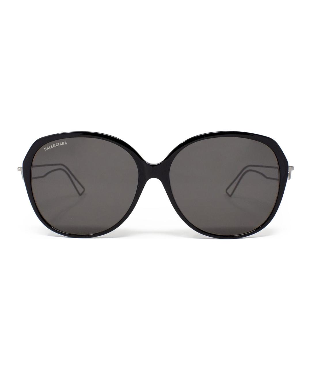 BALENCIAGA Черные металлические солнцезащитные очки, фото 2