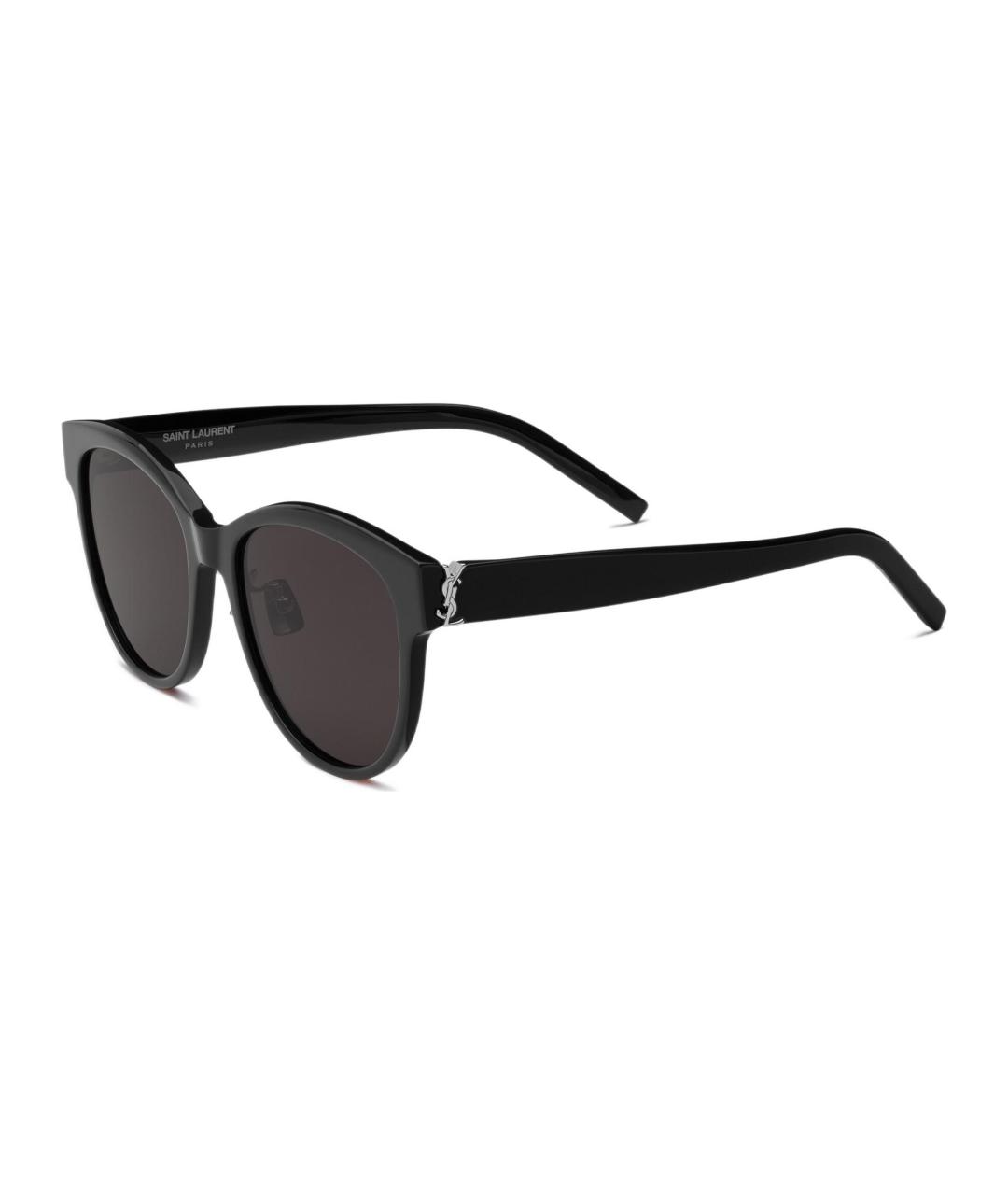 SAINT LAURENT Черные пластиковые солнцезащитные очки, фото 1