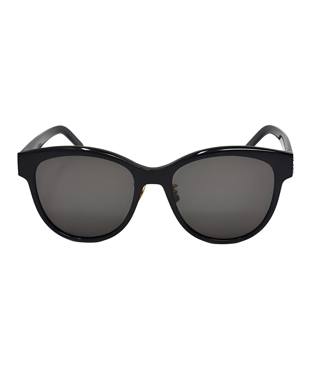 SAINT LAURENT Черные пластиковые солнцезащитные очки, фото 3