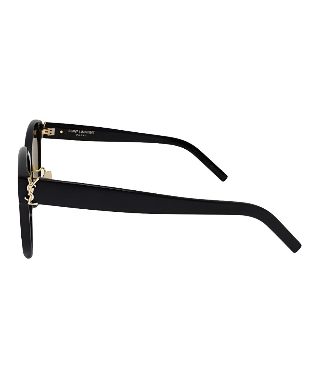 SAINT LAURENT Черные пластиковые солнцезащитные очки, фото 2