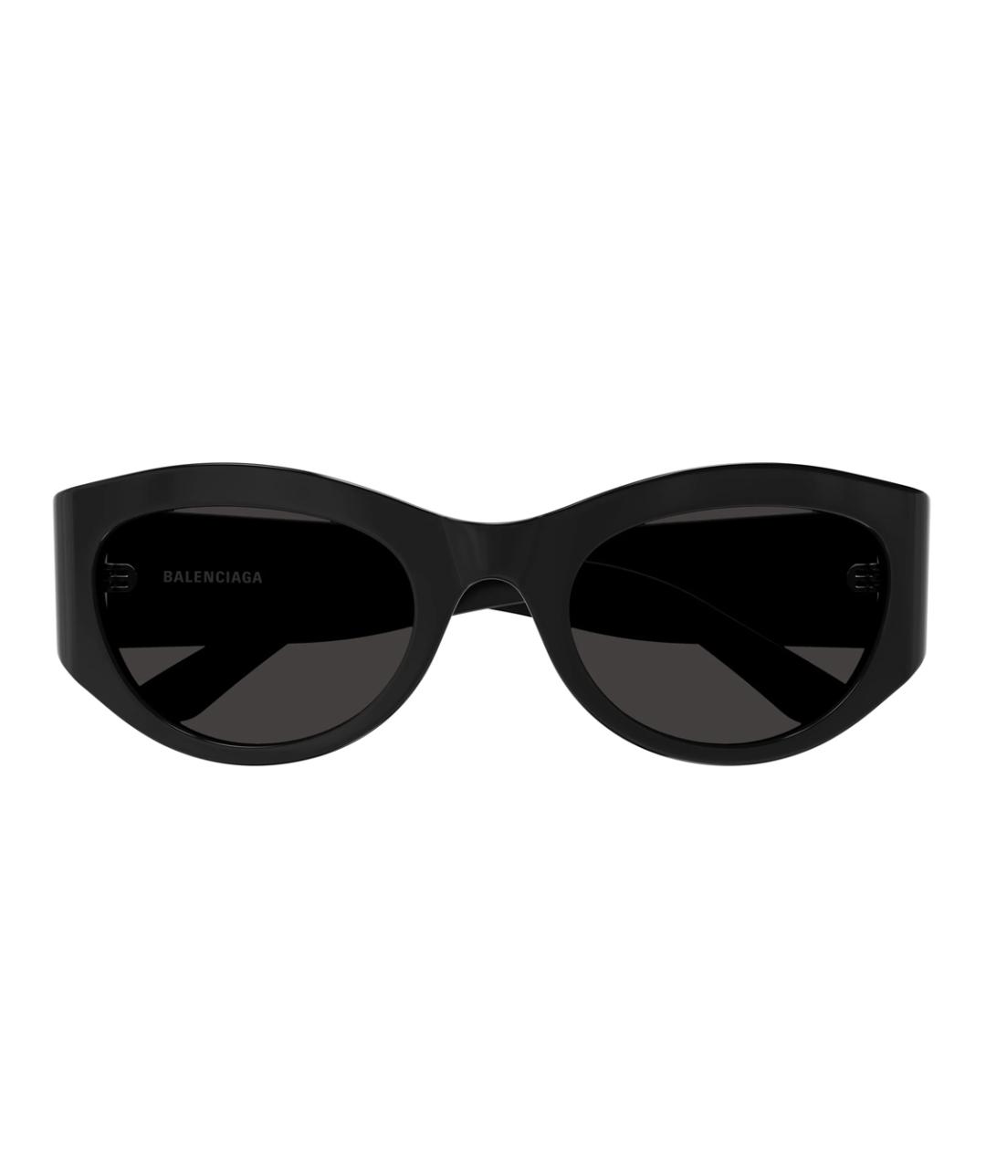 BALENCIAGA Черные пластиковые солнцезащитные очки, фото 2