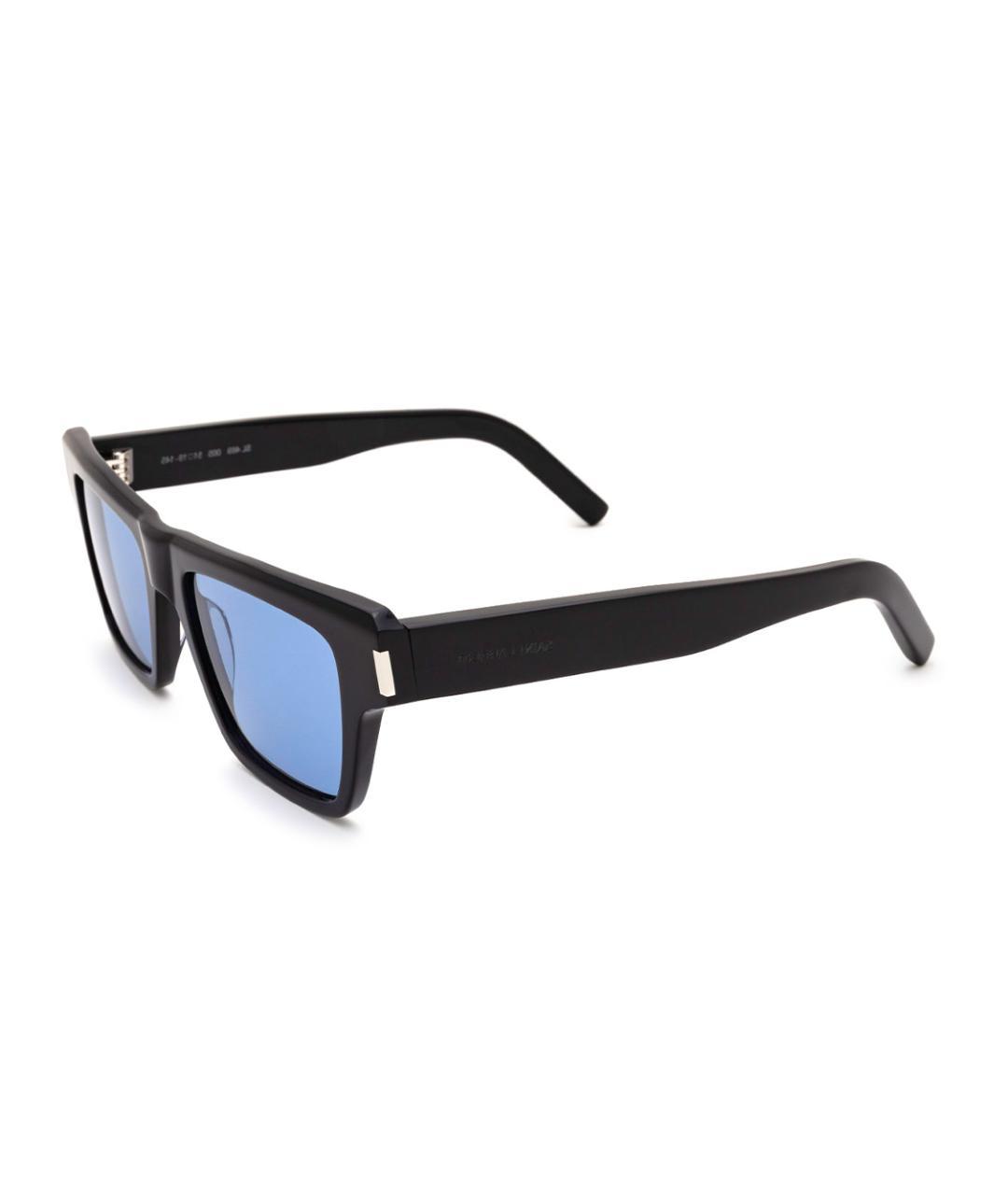 SAINT LAURENT Черные пластиковые солнцезащитные очки, фото 1