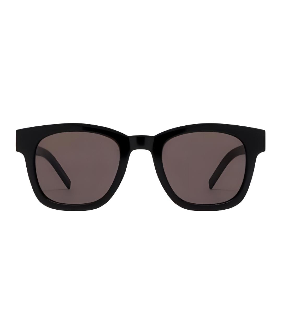 SAINT LAURENT Черные пластиковые солнцезащитные очки, фото 3