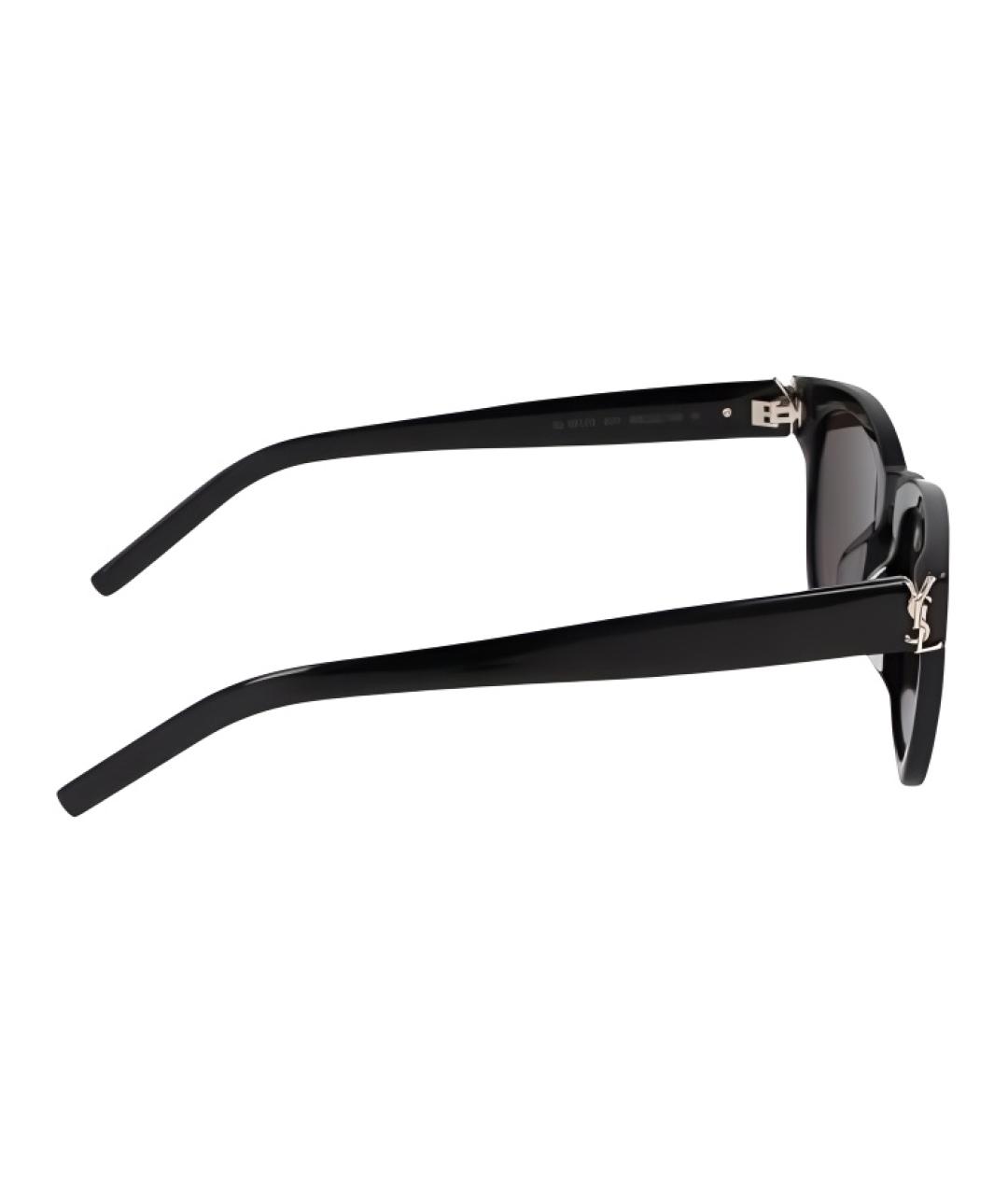 SAINT LAURENT Черные пластиковые солнцезащитные очки, фото 2