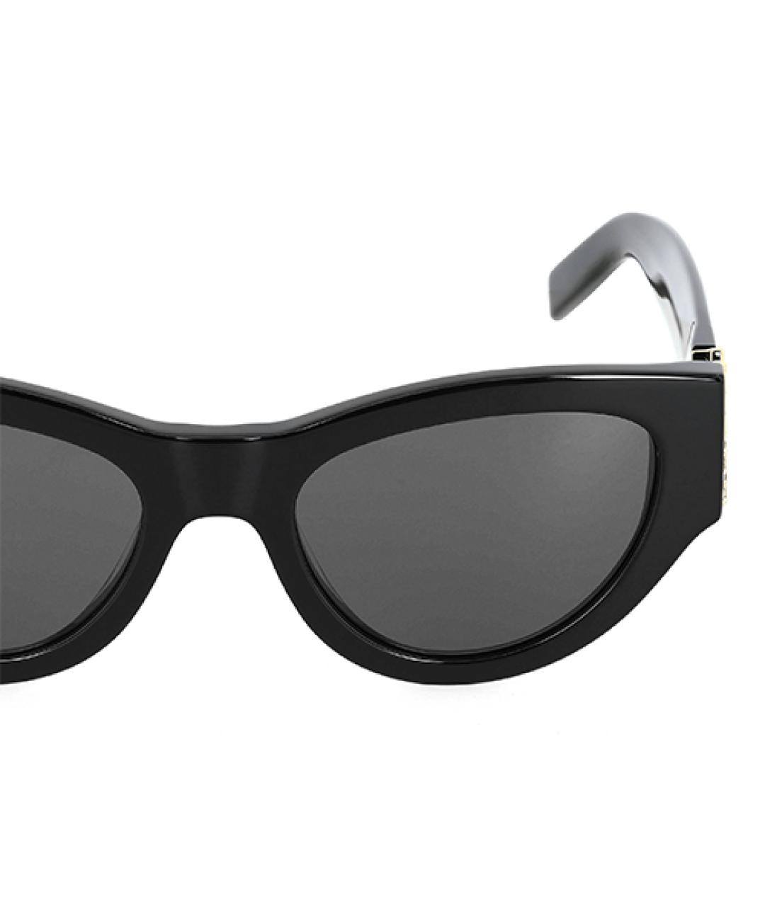 SAINT LAURENT Черные пластиковые солнцезащитные очки, фото 4