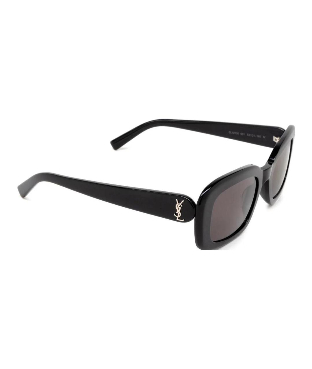 SAINT LAURENT Черные пластиковые солнцезащитные очки, фото 3