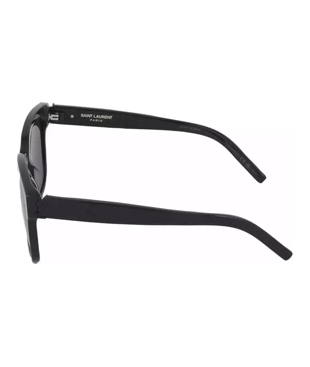 SAINT LAURENT Черные пластиковые солнцезащитные очки, фото 4