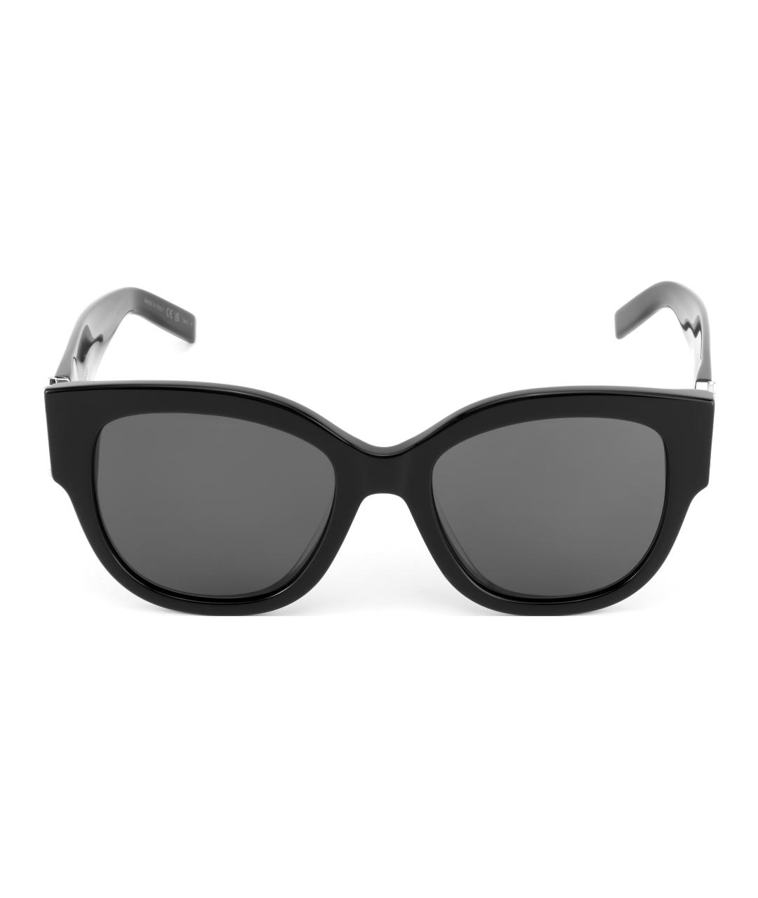 SAINT LAURENT Черные пластиковые солнцезащитные очки, фото 2