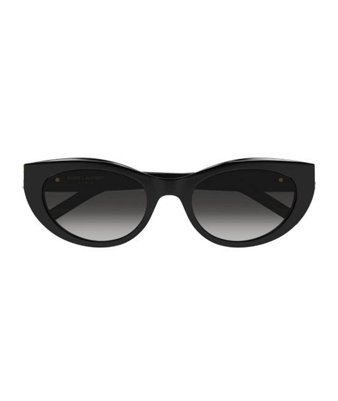 SAINT LAURENT Черные пластиковые солнцезащитные очки, фото 2