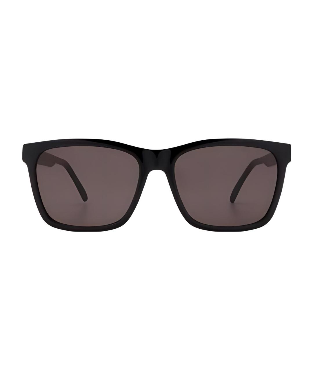 SAINT LAURENT Черные пластиковые солнцезащитные очки, фото 3