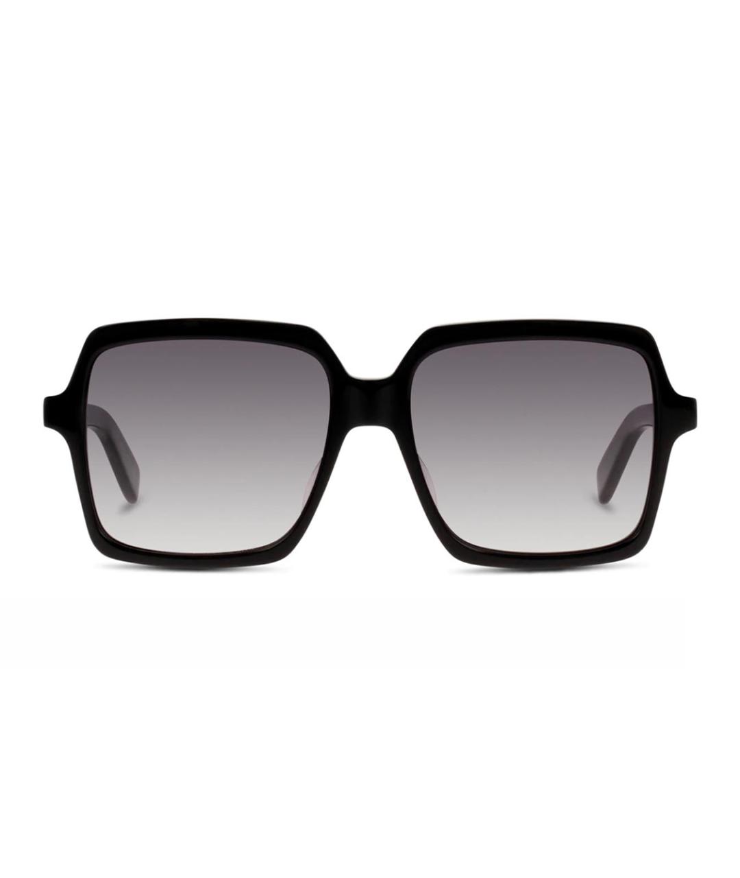 SAINT LAURENT Черные пластиковые солнцезащитные очки, фото 2