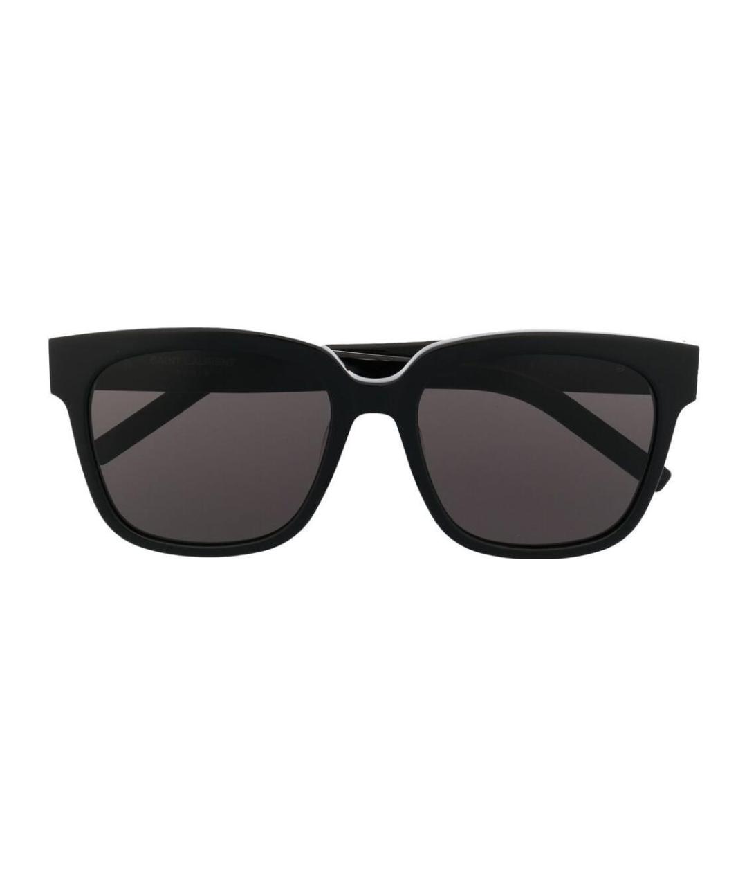 SAINT LAURENT Черные пластиковые солнцезащитные очки, фото 2