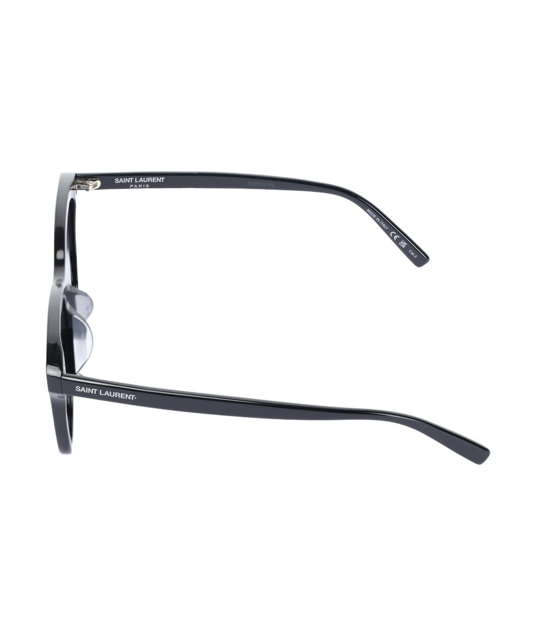 SAINT LAURENT Черные пластиковые солнцезащитные очки, фото 3