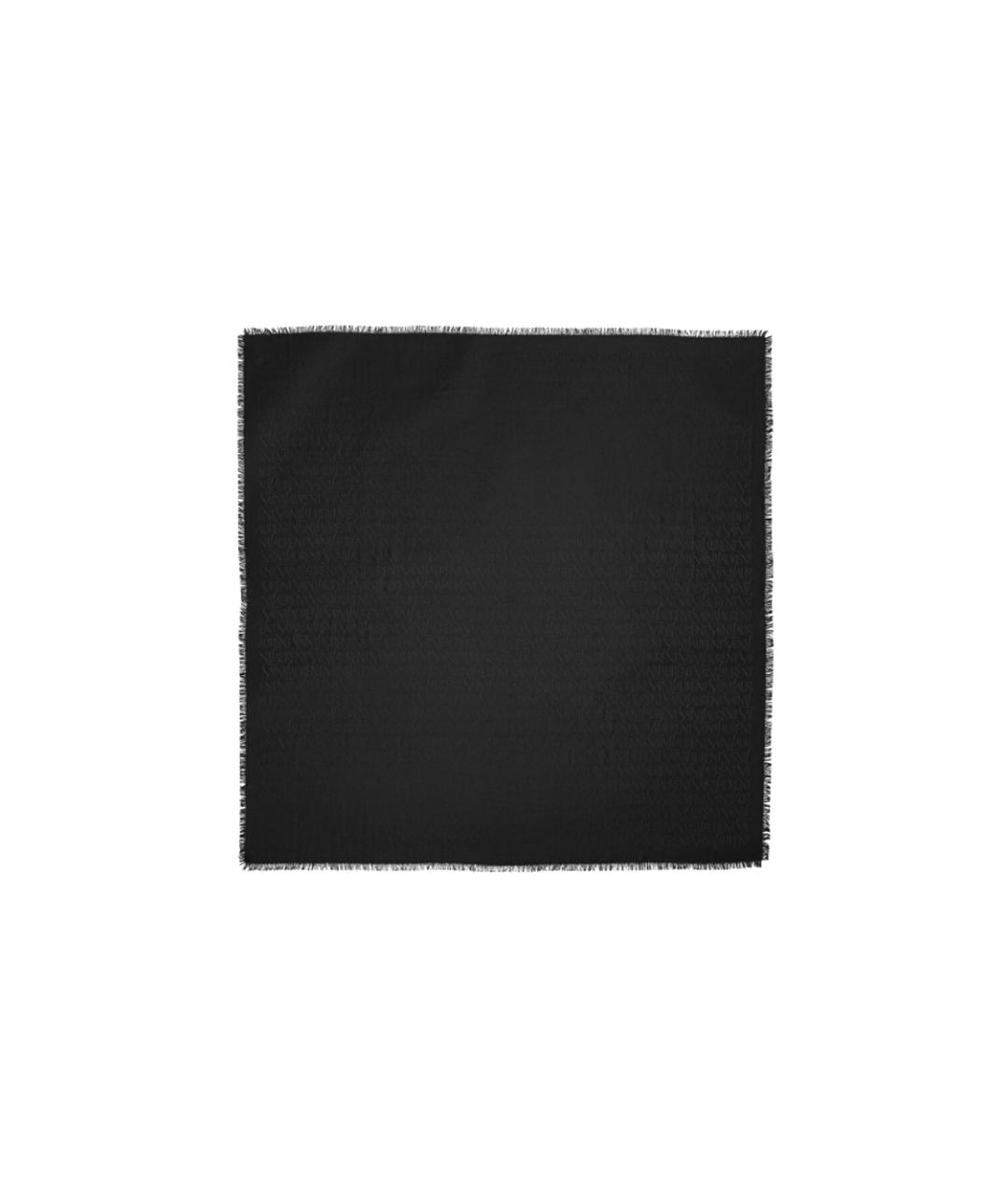 SAINT LAURENT Черный шарф, фото 3