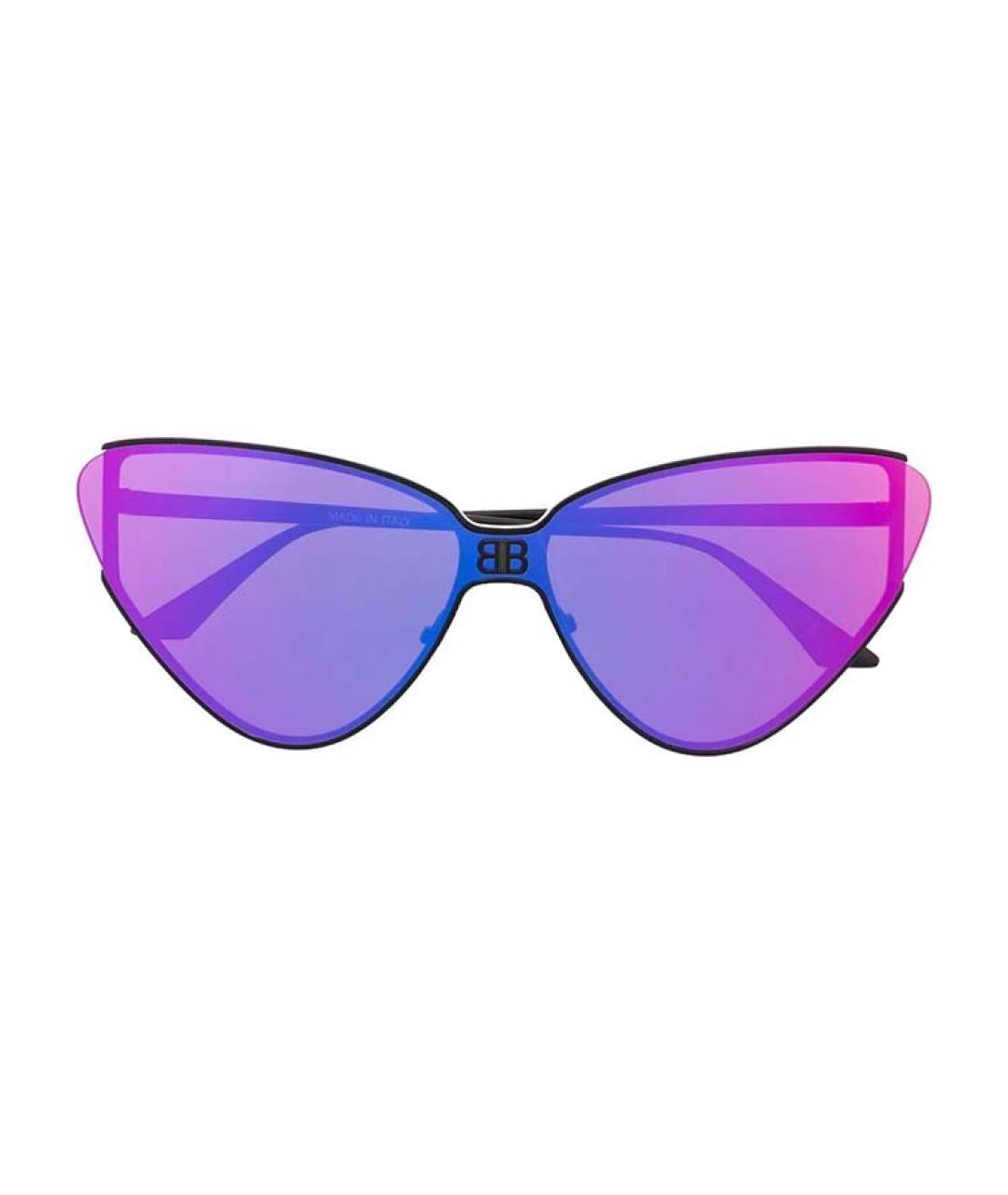 BALENCIAGA Черные пластиковые солнцезащитные очки, фото 2