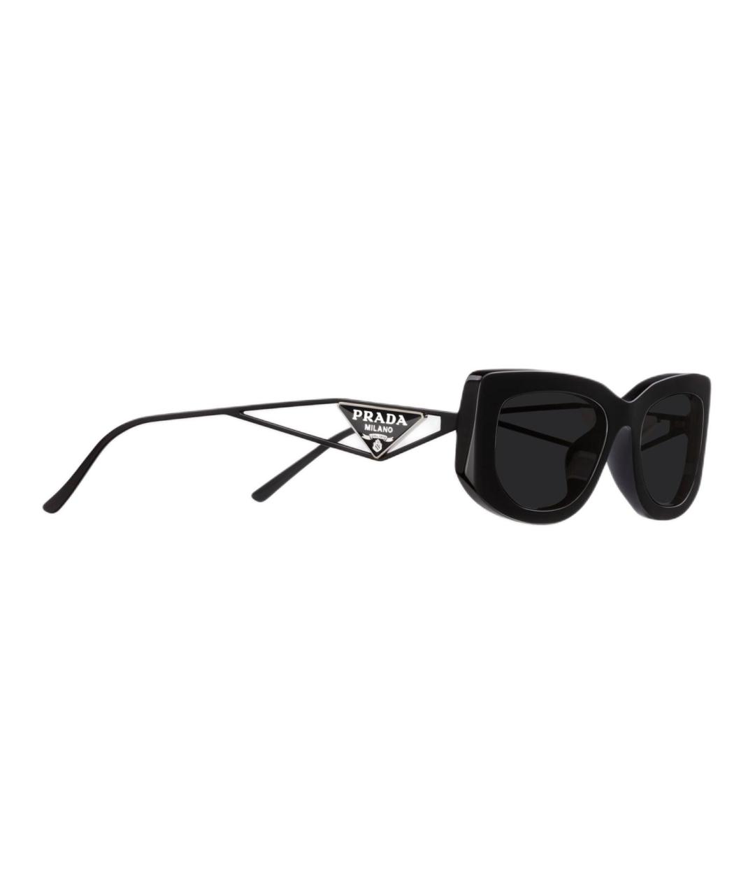 PRADA Черные металлические солнцезащитные очки, фото 1