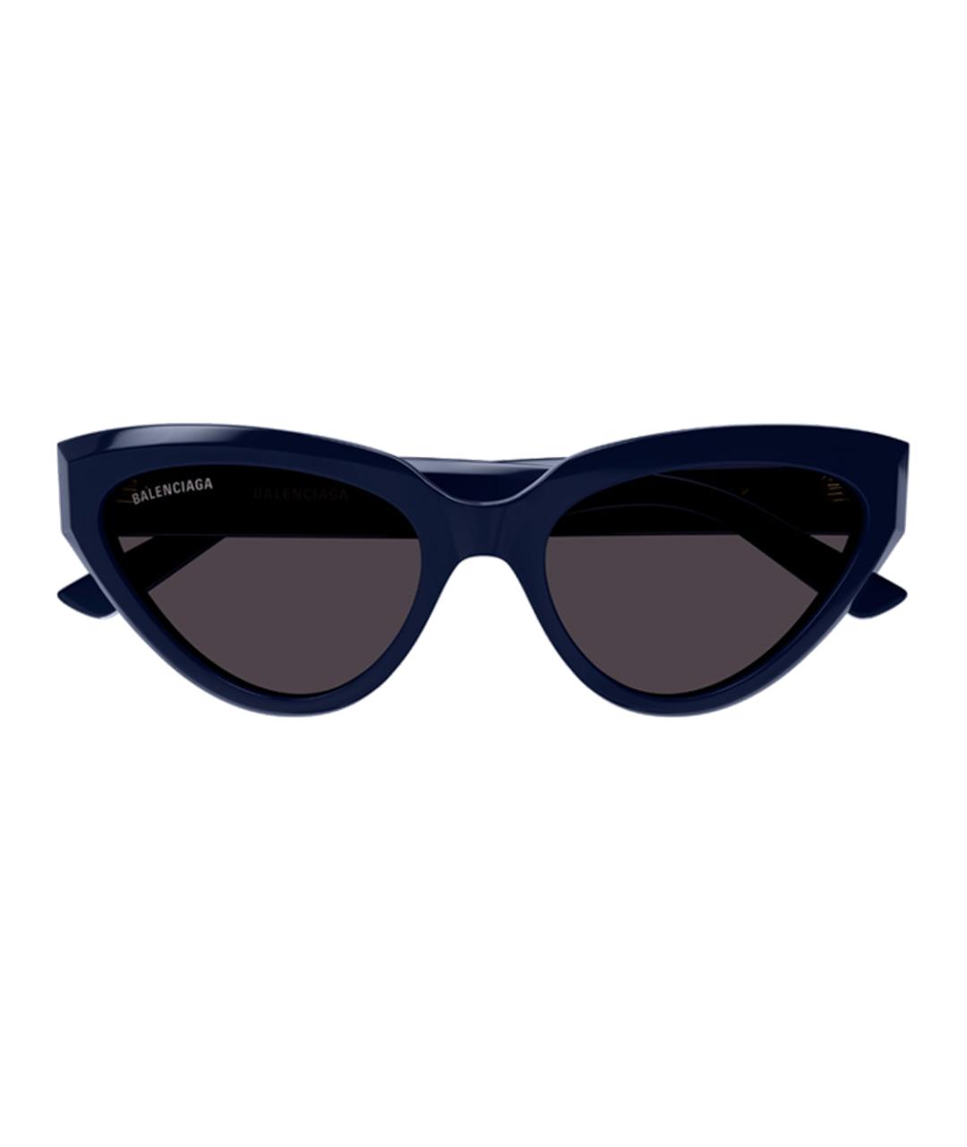 BALENCIAGA Синие пластиковые солнцезащитные очки, фото 2