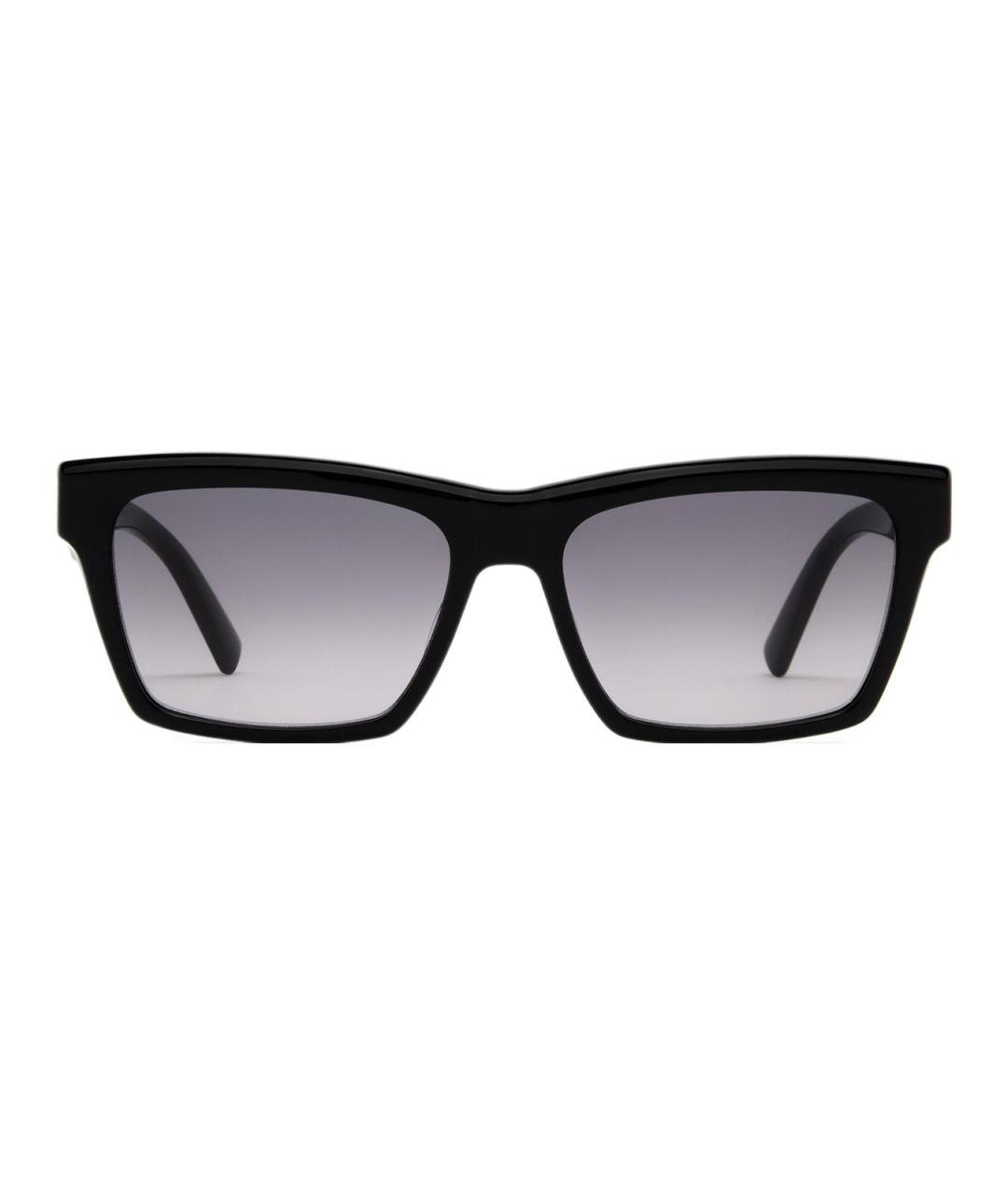 SAINT LAURENT Черные пластиковые солнцезащитные очки, фото 1