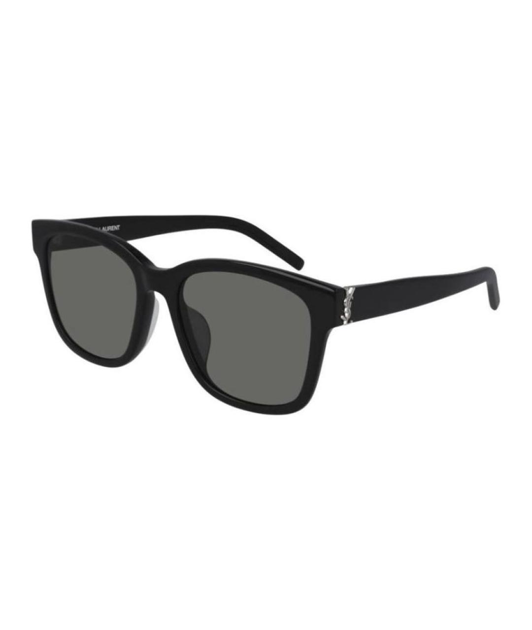 SAINT LAURENT Черные пластиковые солнцезащитные очки, фото 1