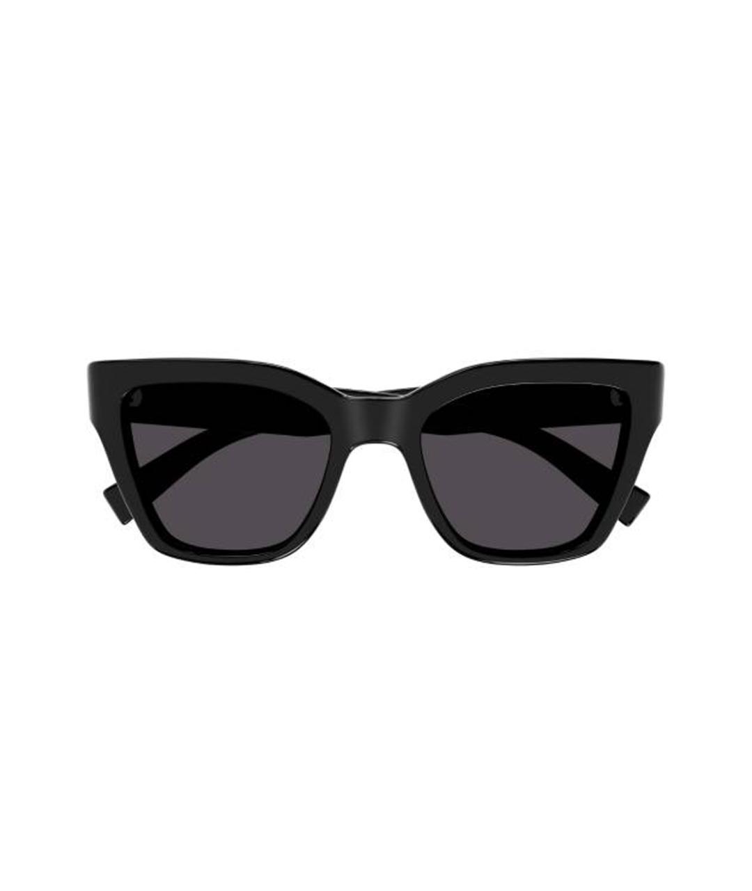 SAINT LAURENT Черные пластиковые солнцезащитные очки, фото 2